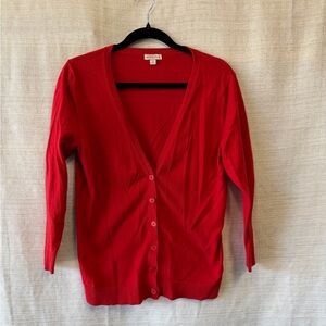 Merona Vibrant Red Women's Cardigan